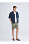 Nevavm Comfortable Fit Resort Collar Short Sleeve Men's Shirt with Difference - 2