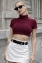 Wide Belt Detailed Short Skirt - 6