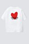 Girls' Cotton Crew Neck Printed Back T-Shirt - 2