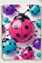 Valentine's Day (Colorful Fire Bomb) Temali) A5 Metal Spiral Unlined Cardboard Cover R. Ateş B.