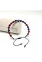 Certified Amethyst with Zircon Apparatus - Agate - 6mm Natural Stone Macrame Bracelet Adjustable Size - 3