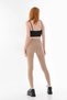 Wide Ribbed Seamless Look High Waist Sports Leggings - 2
