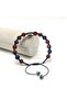 Certified Zircon Stone Bracelet with Agate - Tiger's Eye - Lapis - 8mm Natural Stone Bracelet Adjustable Size - 6