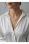 316L Stainless Steel Gold Tarnish Resistant Row Heart Necklace - 2