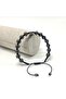 Certified Hematite with Zircon Apparatus - 8mm Natural Stone Bracelet Macrame Adjustable Size - 6