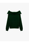 Long Sleeve Wool Blend Off-The-Shoulder Knit Sweater - 3
