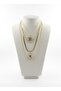 316L Steel Gold 4-Piece Necklace Set - Tarnish-Free Leopard Pattern & Stone Star Combination Chain - 3