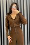 Noa Noa Snap Fastener Knitwear Set - Brown Brown - 4