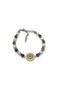 Certified Evil Eye Embellished Zircon - Amethyst - Moonstone - 6mm Natural Stone Bracelet - Adjustable Size - 4