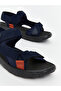 Once Navy Blue Velcro Men's Sandals - 3