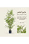 أشجار اصطناعية بطول 120 سم، نبات خيزران صناعي في وعاء أسود، نبات خيزران صناعي في وعاء - 7
