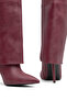 Comfortable Stylish Heeled Long Boots Pointed Toe Thin Heel Women's Boots Daily Below-The-Knee Boots - 2