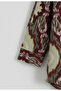 Women's Single Pocket 4/3 Sleeve Ethnic Patterned Thick Lumberjack Jacket Shirt - 6
