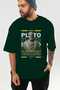 Plato 1 Mythology Front Printed Green Oversize T-Shirt Men Women Cotton Crew Neck Tshirt - 6