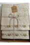 Bukle Embroidered Boxed Bath Set 50X85 cm Face Towel and 90X150 cm Bath Towel - 3