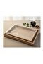 Bamboo Double Tray Set, Service & Presentation Tray |   20×30 cm – 35×25 Cm, Natural Bamboo Colors - 2