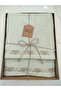 Bukle Embroidered Boxed Bath Set 50X85 cm Face Towel and 90X150 cm Bath Towel - 2