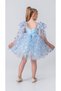 Babyaden Three-Dimensional Butterfly Tulle Fluffy Tutu Skirt with Bow Birthday Graduation Girl Dress - 3