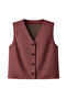 Design Vest for Women in Brick Color