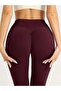 Lycra High-Waisted Long Leggings with Gathered Back, Yoga Leggings