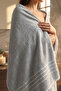 2-Piece Luxury Bath & Hand Towel Set |   100% Cotton Soft Textured Striped |   Hamam Seti | - 5
