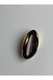 Gold Color Black Resin Earrings (3.5 cm) - 5