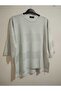 1st quality knitwear, shiny, three-quarter sleeve, relaxed fit, cotton sweater - 5