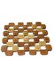 2 Pieces of Decorative Natural Bamboo Trivets - Heat Resistant, Modern, under Pot and Teapot - 3