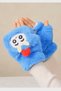 Plush Blue Character Fingerless Gloves – Soft Textured, Warm, and Adorable Design - 4
