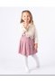 Girl's Festive Butterfly Motif Special Occasion Skirt, Blouse and Sweater Set