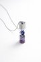Pendant with Real Flower Design Inside Glass – Elegant Women's Necklace with Natural Flowers - 2