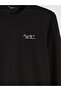 Mg trenden black crew neck embroidered men's sweatshirt - 6