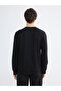 Mg trenden black crew neck embroidered men's sweatshirt - 4