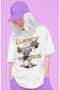 Design Monkey D. Luffy Gear 5 Bodybuilding Fitness Themed Printed Unisex Oversize Anime T-Shirt - 2