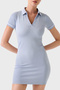 4g Logo Slim Fit Polo Neck Mini Dress V6Rk02Z4692 Dress V6Rk02 Z4692 Fbef