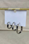 Ysx 3-Piece Star Earring Set with Zircon Stone Combination Hoop Silver Color Non-Tarnish Anti-Allergic - 3
