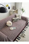 Cotton Fringed Sofa Cover|Multipurpose Cover|Sofa Shawl|Sleeves Covering|Extra Large|180x350 - 2