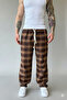 بنطلون بيجامة بنمط منقوش فاخر للجنسين، بنطلون رياضي مريح كبير الحجم للجنسين - 3