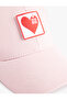Cotton Heart Appliqué Cap Hat - 3