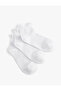 Set of 3 Ruffle Detailed Cotton Bootie Socks