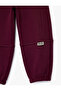 Oversized Jogger Sweatpants with Raised Cotton Waistband and Elastic Waist - 3