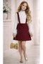 Girl Baby ( Glittery Gold sequin bolero-Spaghetti strap skirt-ribbed blouse-bag ) Eid outfit set - 3