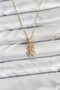 Zircon Teddy Bear Women's Necklace with Golden Steel Chain for Elegant Necks - 2