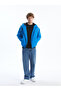 معطف XSIDE Blue Comfortable Fit بغطاء رأس للرجال متوسط ​​السمك - 2