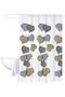 Shower Curtain, 180x180cm, Waterproof, Washable, 70% EVA, 30% PE (Autumn Leaf)