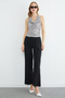 Elastic Waist Pleated Palazzo Trousers - 2