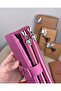 Genuine Leather Zippered Magnetic Multi-Compartment Women's Wallet 2133 - 4