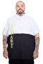 Mode XL Large Size Men's Parted Polo Collar T-Shirt 25318 Gray Melange
