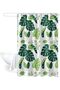 Shower Curtain, 180x180cm, Tropical Leaves
