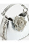 Girls Silver Cross Body Bag With Floral - 2